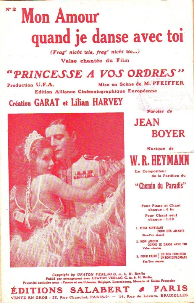 Mon Amour Quand Je Danse Avec Toi Varioustes